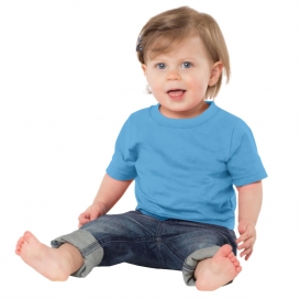 Precious Cargo CAR54I Infant 5.4-oz 100% Cotton T-Shirt - Aquatic Blue