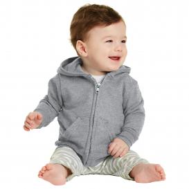 Port & Company CAR78IZH Infant Core Fleece Full-Zip Hooded Sweatshirt - Athletic Heather