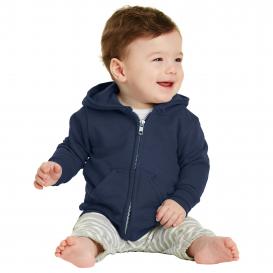 Port & Company CAR78IZH Infant Full-Zip Hooded Sweatshirt - Navy