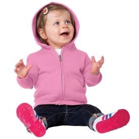 Precious Cargo CAR78IZH Infant Full-Zip Hooded Sweatshirt - Candy Pink