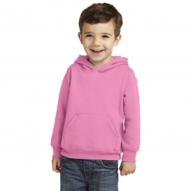 Port & Company CAR78TH Toddler Core Fleece Pullover Hooded Sweatshirt - Candy Pink