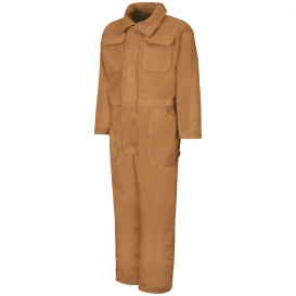 Red Kap CD32 Men\'s Insulated Blended Duck Coveralls - Brown Duck