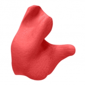 Radians CEP002 Custom Molded Earplugs in Retail Box - Red