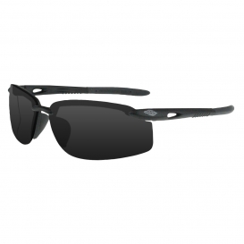 CrossFire 1241W ES5W Safety Glasses - Black Frame - Smoke Lens
