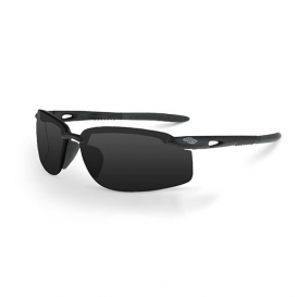 CrossFire ES5W Safety Glasses - Black Frame - Smoke Lens