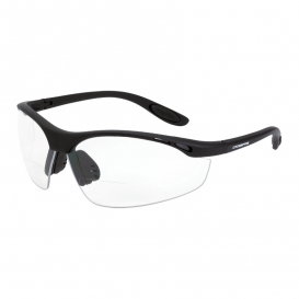 CrossFire 124RX Talon Safety Glasses - Black Frame - Clear Bifocal Lens