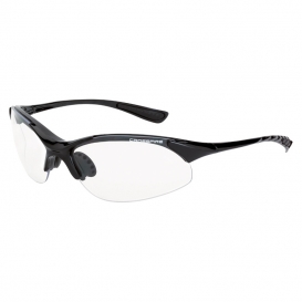 CrossFire 1524 XCBR Safety Glasses - Black Frame - Clear Lens