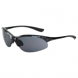 CrossFire 1541 XCBR Safety Glasses - Black Frame - Smoke Lens