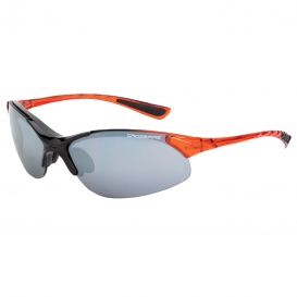 CrossFire 1583 XCBR Safety Glasses - Orange Frame - Silver Mirror Lens