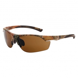 CrossFire 16146 AR3 Safety Glasses - Brown Camo Frame - Brown Lens