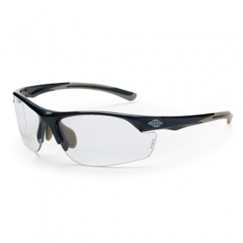 CrossFire 1664RX AR3 Safety Glasses - Black Frame - Clear Bifocal Lens