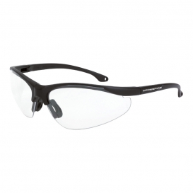 CrossFire 1734 Brigade Safety Glasses - Black Frame - Clear Lens