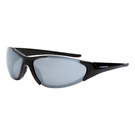 CrossFire 1863 Core Safety Glasses - Black Frame - Silver Mirror Lens