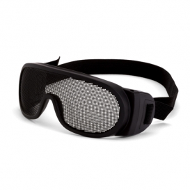 CrossFire 19220 Wire Mesh Safety Glasses - Black Frame - Elastic Strap