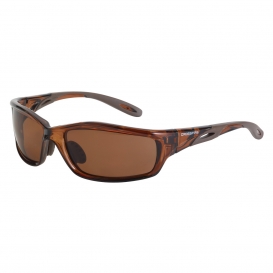 CrossFire 21126 Infinity Safety Glasses - Brown Frame - Brown Polarized Lens