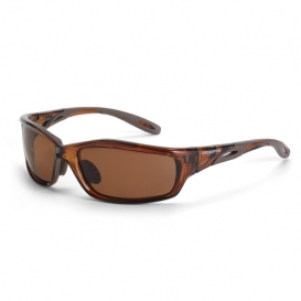CrossFire Infinity Safety Glasses - Brown Frame - Brown Polarized Lens