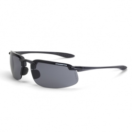 CrossFire ES4 Safety Glasses - Black Frame - Smoke Lens