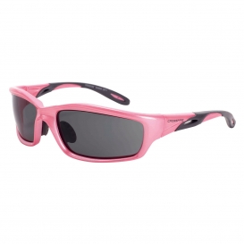 CrossFire 22528 Infinity Safety Glasses - Pink Frame - Smoke Lens