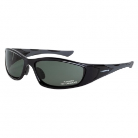 CrossFire 24426 MP7 Safety Glasses - Black Frame - Blue/Green Polarized Lens
