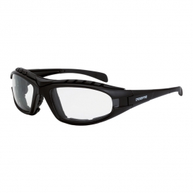 CrossFire 2724AF Diamondback Safety Glasses - Black Foam Lined Frame - Clear Anti-Fog Lens