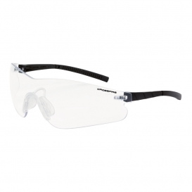 CrossFire 3024AF Blade Safety Glasses - Black Temples - Clear Anti-Fog Lens