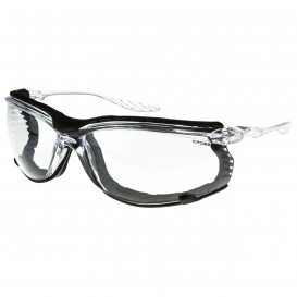 CrossFire 3854 24Seven Safety Glasses - Clear Foam Lined Frame - Clear Anti-Fog Lens