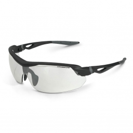 CrossFire 392215 Cirrus Safety Glasses - Black Frame - Indoor/Outdoor Lens