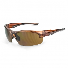 CrossFire 40117 Crucible Safety Glasses - Brown Frame - Brown Lens