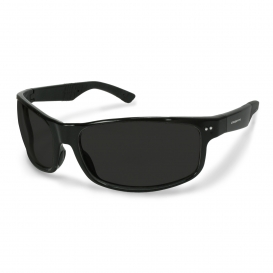CrossFire 460601 CK7 Safety Glasses - Shiny Black Frame - Smoke Lens