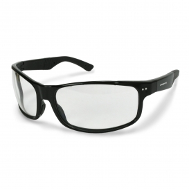 CrossFire 460604 CK7 Safety Glasses - Shiny Black Frame - Clear Lens