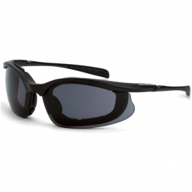 CrossFire Concept Safety Glasses - Black Foam Lined Frame - Smoke Bifocal Lens