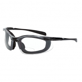 CROSSFIRE ES4 Reader Diopter 2.0 Bifocal Black Bronze Lens Safety Glasses 216120