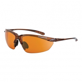CrossFire 91116 Sniper Safety Glasses - Brown Frame - Copper Lens