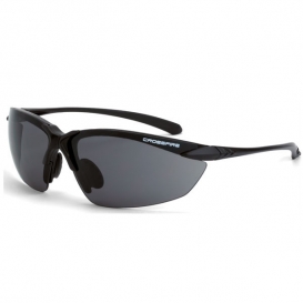 CrossFire Sniper Safety Glasses - Black Frame - Smoke Bifocal Lens