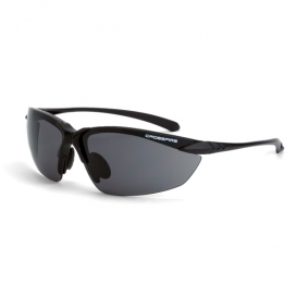 CrossFire Sniper Safety Glasses - Black Frame - Smoke Lens