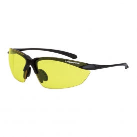 CrossFire 925 Sniper Safety Glasses - Black Frame - Yellow Lens