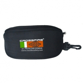 CrossFire CR3 Black Zippered Safety Glasses Pouch