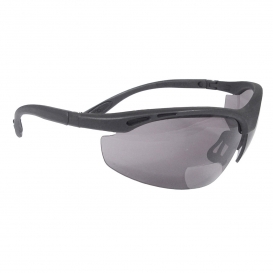 Radians CH1-2 Cheaters Safety Glasses - Smoke Frame - Smoke Bifocal Lens
