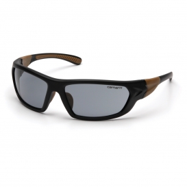 Carhartt Carbondale Safety Eyewear - Black/Tan Frame - Gray Anti-Fog Lens