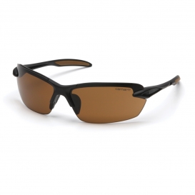 Carhartt Spokane Safety Eyewear - Black Frame - Brown Lens