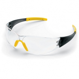 Crews CK2 Safety Glasses - Clear Lens - Yellow Nose Piece