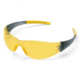 Crews CK2 Safety Glasses - Amber Lens - Yellow Nose Piece