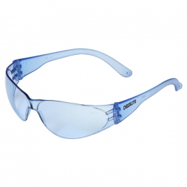 MCR Safety CL113 Checklite CL1 Safety Glasses - Blue Temples - Light Blue Lens