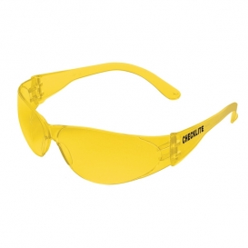 MCR Safety CL114 Checklite CL1 Safety Glasses - Yellow Temples - Amber Lens