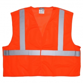 MCR Safety CL2MO Type R Class 2 Breakaway Mesh Safety Vest - Orange