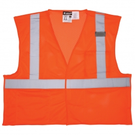 MCR Safety CL2MOPFR Type R Class 2 Limited Flammability Breakaway Safety Vest - Orange