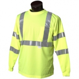 ANSI Type R Class 3 Long Sleeve T-Shirt - Lime