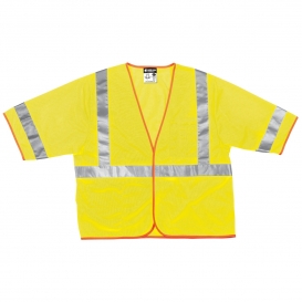MCR Safety CL3ML Type R Class 3 Mesh Safety Vest - Yellow/Lime