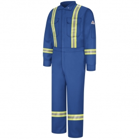 Bulwark FR CLBTRB Men\'s Premium Coverall with Reflective Trim - EXCEL FR ComforTouch - 9.0oz
