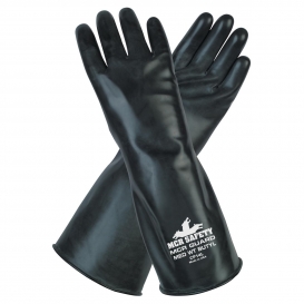MCR Safety CP14 Butyl Rubber Gloves - 14 mil Smooth Finish - Black